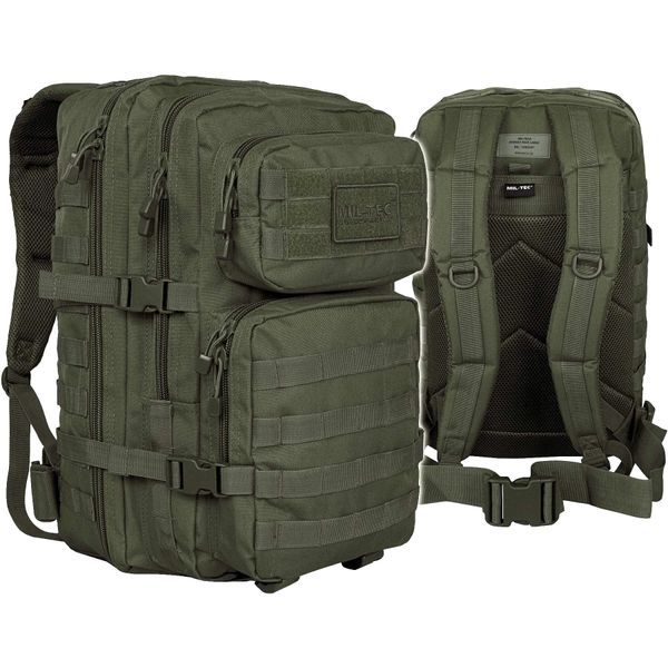 Рюкзак тактичний великий MIL-TEC US Assault Large 36L Olive 14002201 фото