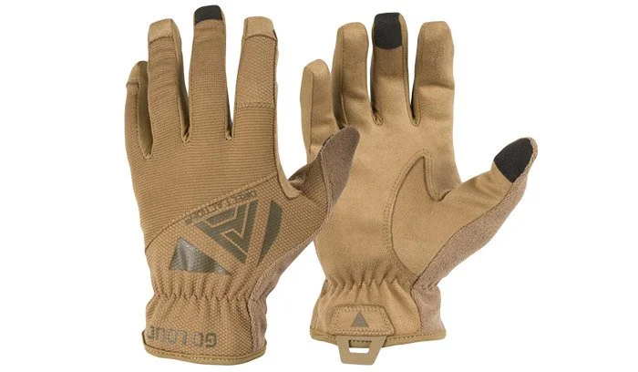 Тактичні сенсорні рукавиці Helikon-Tex Direct Action Light Gloves Койот GL-LGHT-PES-CBR фото