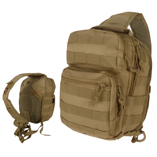 Рюкзак однолямковий MIL-TEC One Strap Assault Pack 10L Coyote 14059105 фото