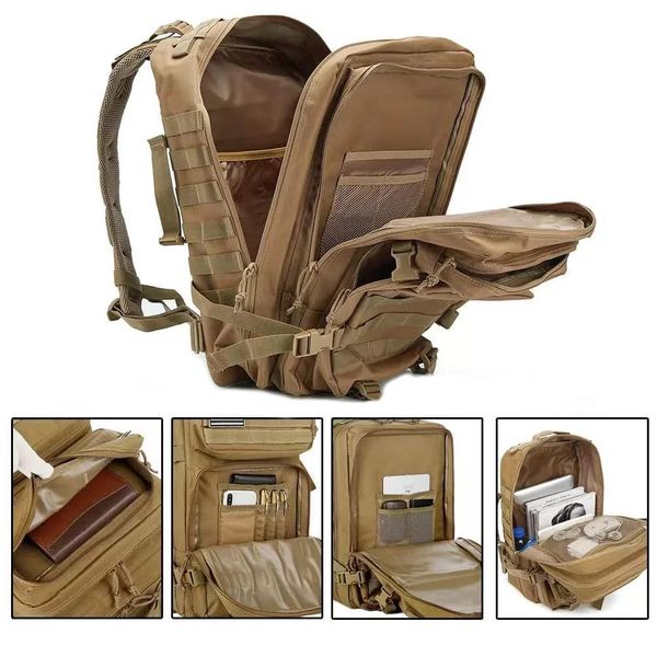 Рюкзак тактичний MOLLE 45L Coyote BL066-05 фото